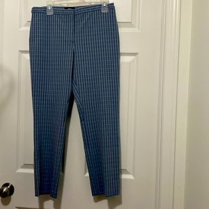 BNWT Theory Classic Skinny Pant Blue Midnight Multi Screen Viscose